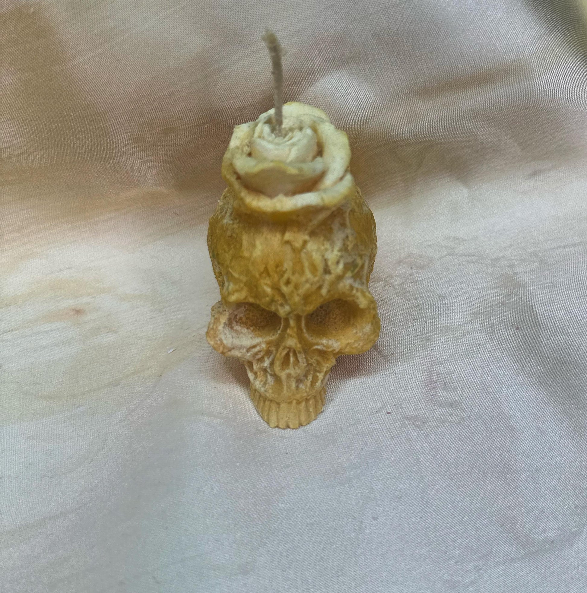 Tete de mort avec rose