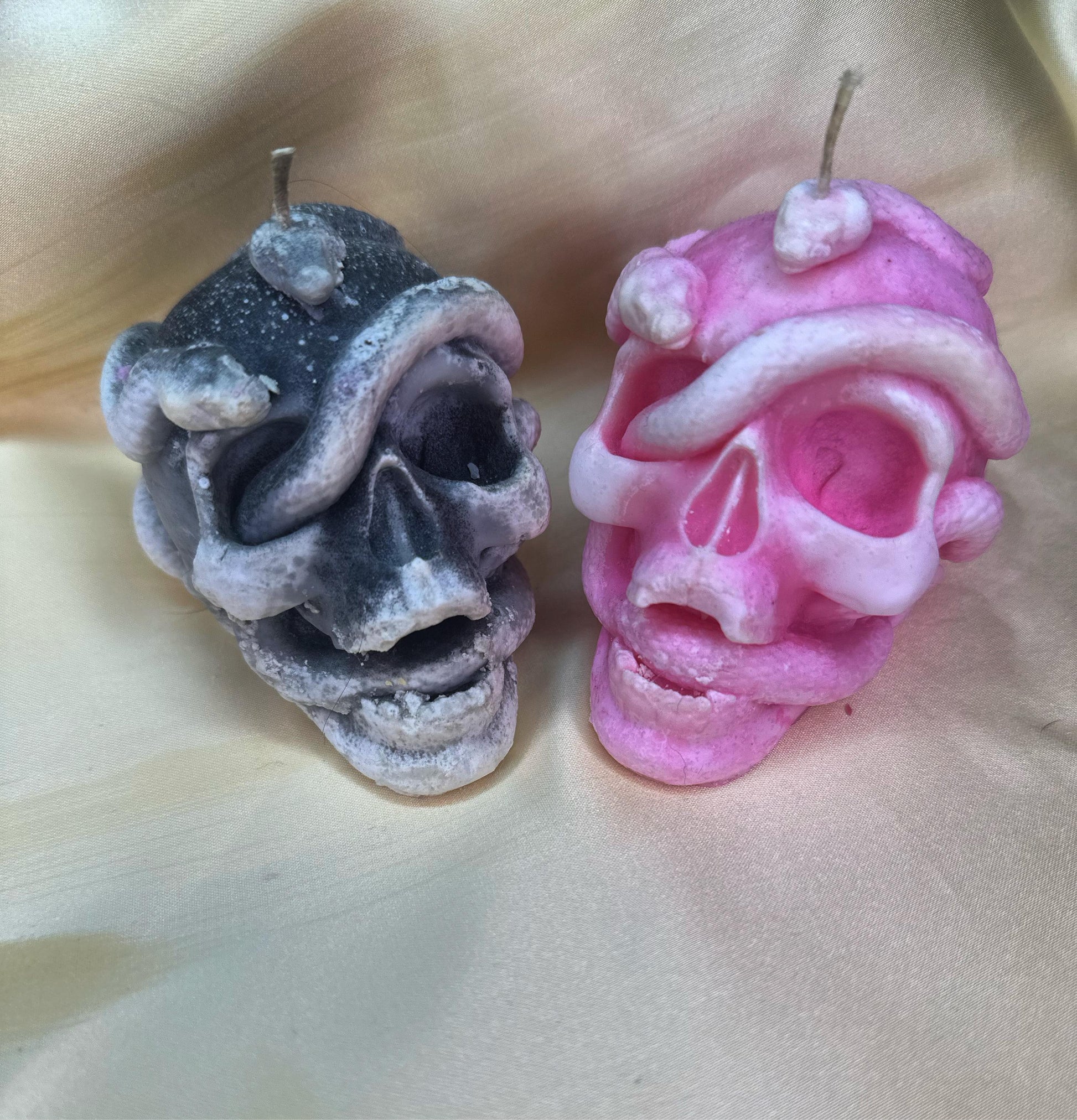 Tete de mort avec serpent