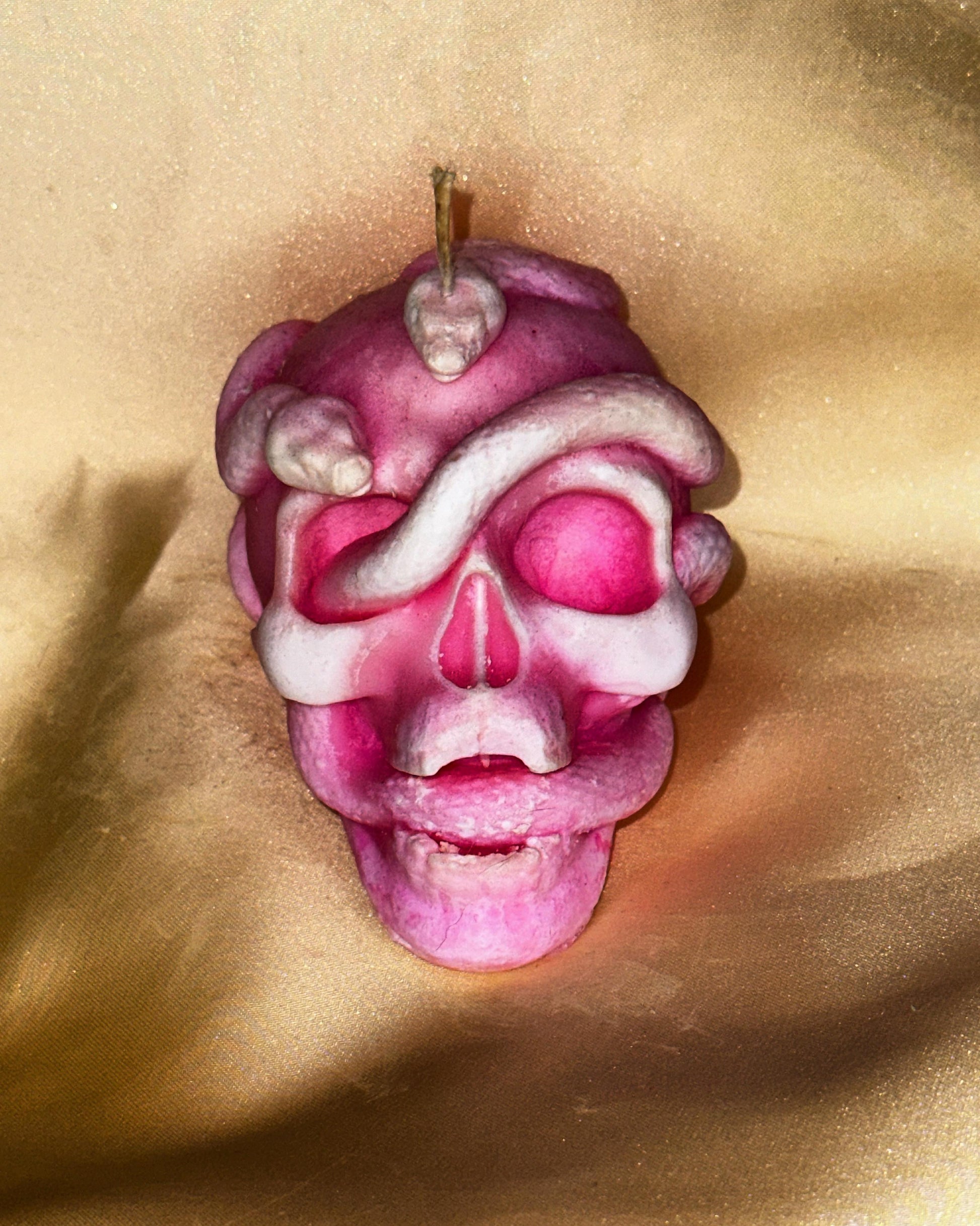 Tete de mort avec serpent
